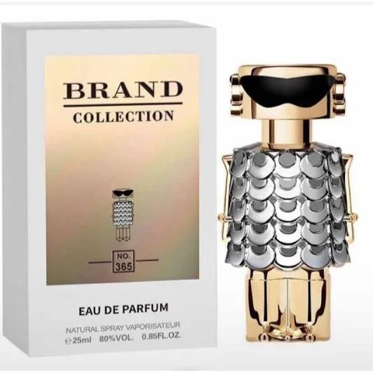 Perfume Brand Collection No. 365 25ml masculino edição robozinho dourado